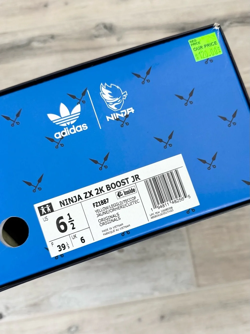 Adidas Yellow Ninja ZX 2K Boost JR Shoes